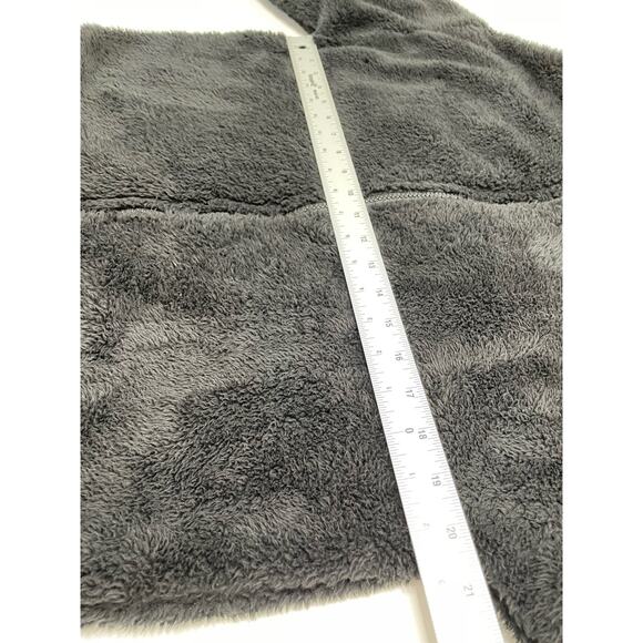 Forever 21 Long Sleeve Full‎ Zip Mock Neck  Fuzzy Sherpa Fleece Jacket Black Med - Picture 9 of 10